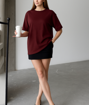 Fendre Oversize Basic Tişört