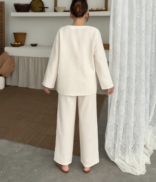 Fendre Keten Kimono Takım